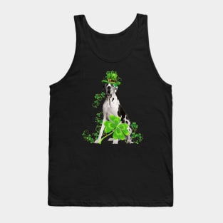 Lucky Great Dane Dog Shamrock St Patrick's Day Tank Top